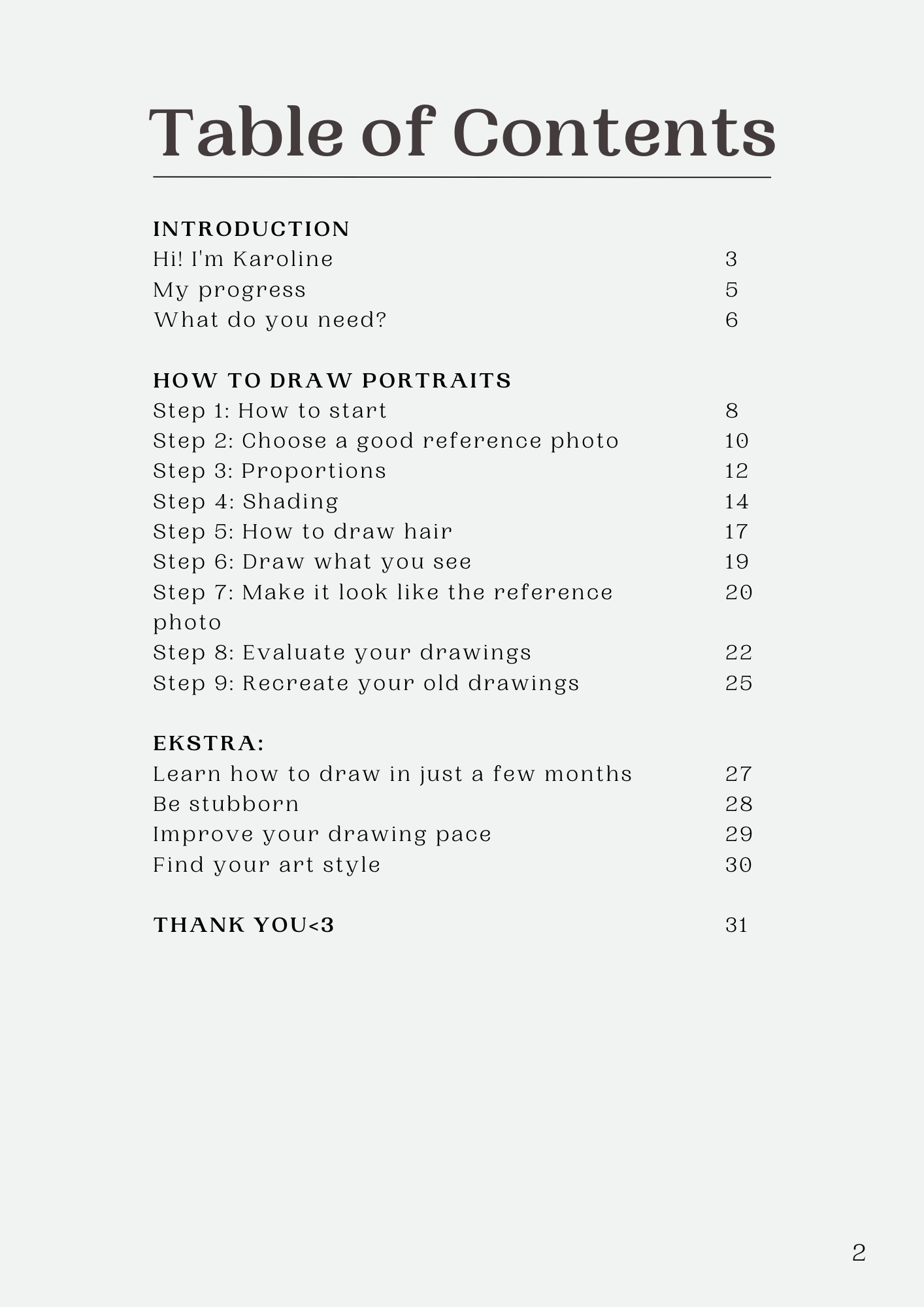 How To Draw Portraits: Digital Download