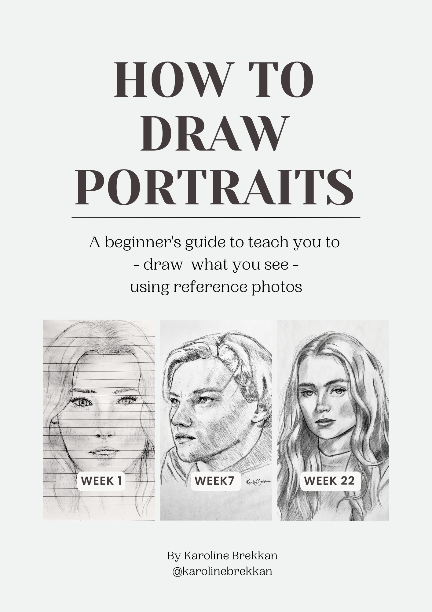 How To Draw Portraits: Digital Download